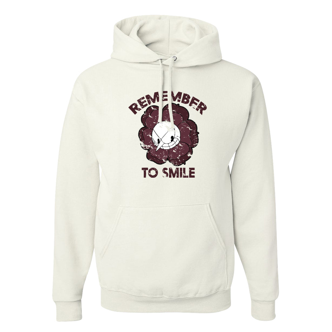 Burgundy Crush Low Dunks Hoodie | Remember To Smile, White