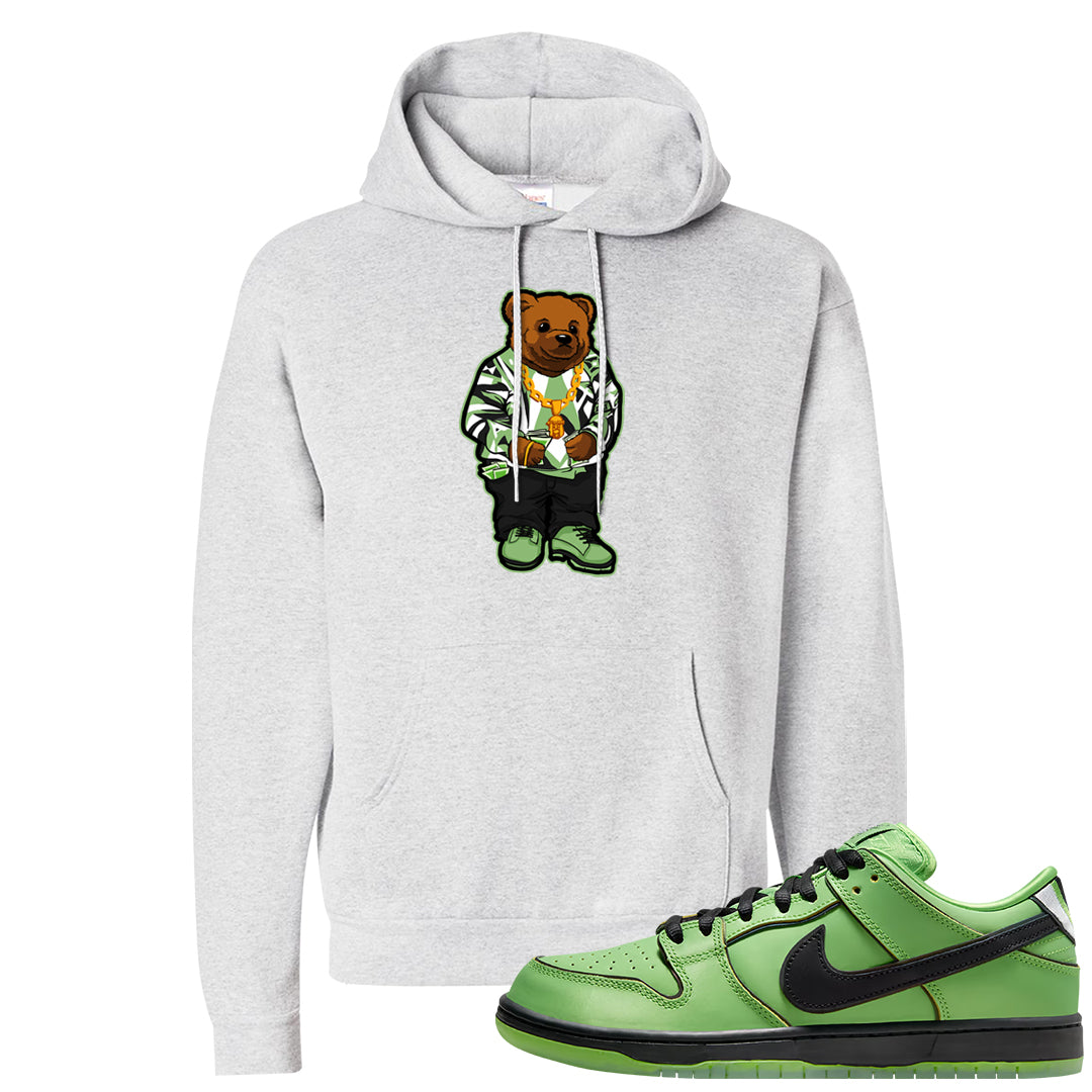 Clad Green Low Dunks Hoodie | Sweater Bear, Ash