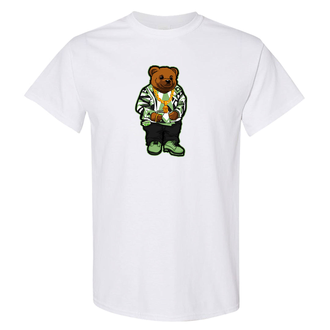 Clad Green Low Dunks T Shirt | Sweater Bear, White