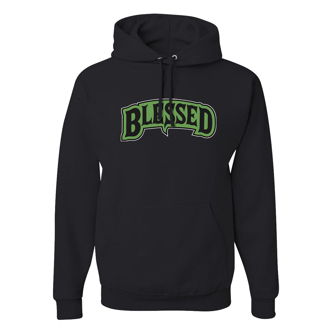 Clad Green Low Dunks Hoodie | Blessed Arch, Black