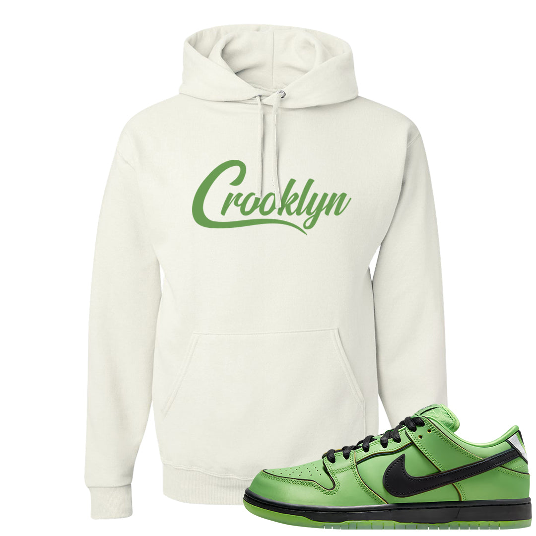 Clad Green Low Dunks Hoodie | Crooklyn, White