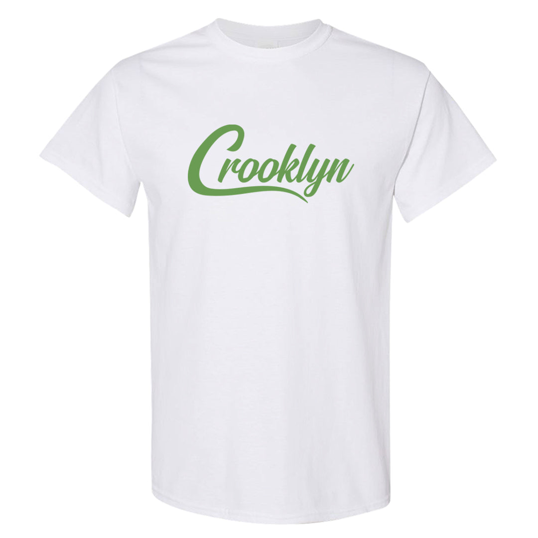 Clad Green Low Dunks T Shirt | Crooklyn, White