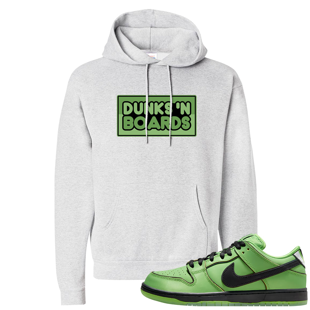 Clad Green Low Dunks Hoodie | Dunks N Boards, Ash
