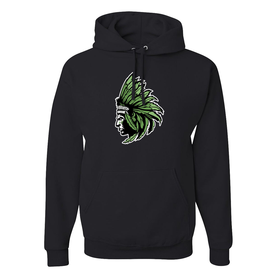 Clad Green Low Dunks Hoodie | Indian Chief, Black
