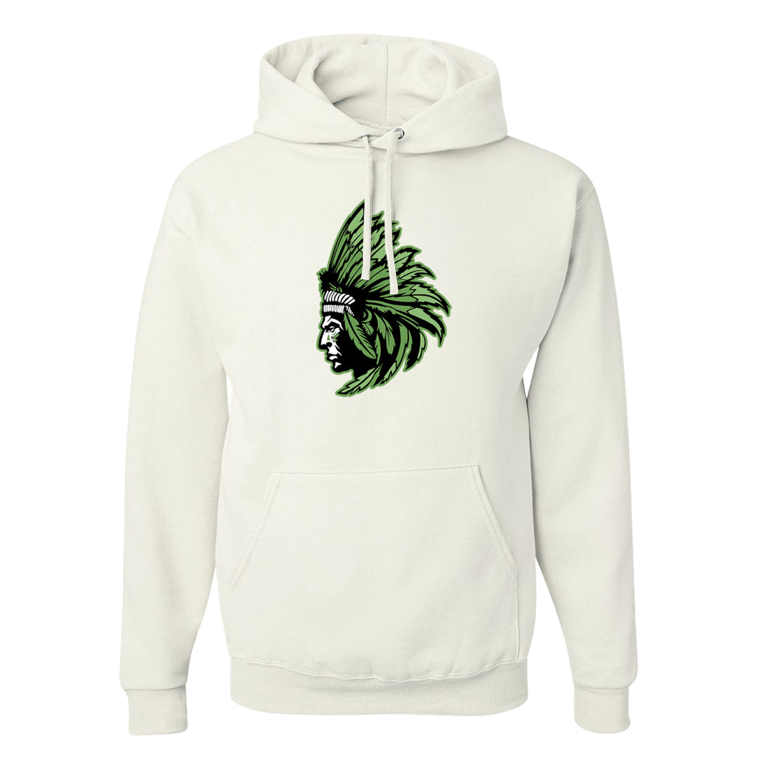Clad Green Low Dunks Hoodie | Indian Chief, White