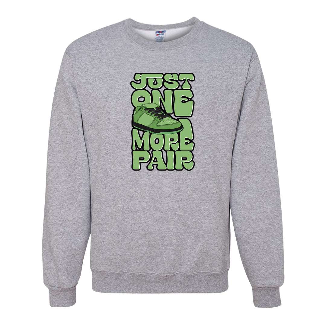 Clad Green Low Dunks Crewneck Sweatshirt | One More Pair Dunk, Ash