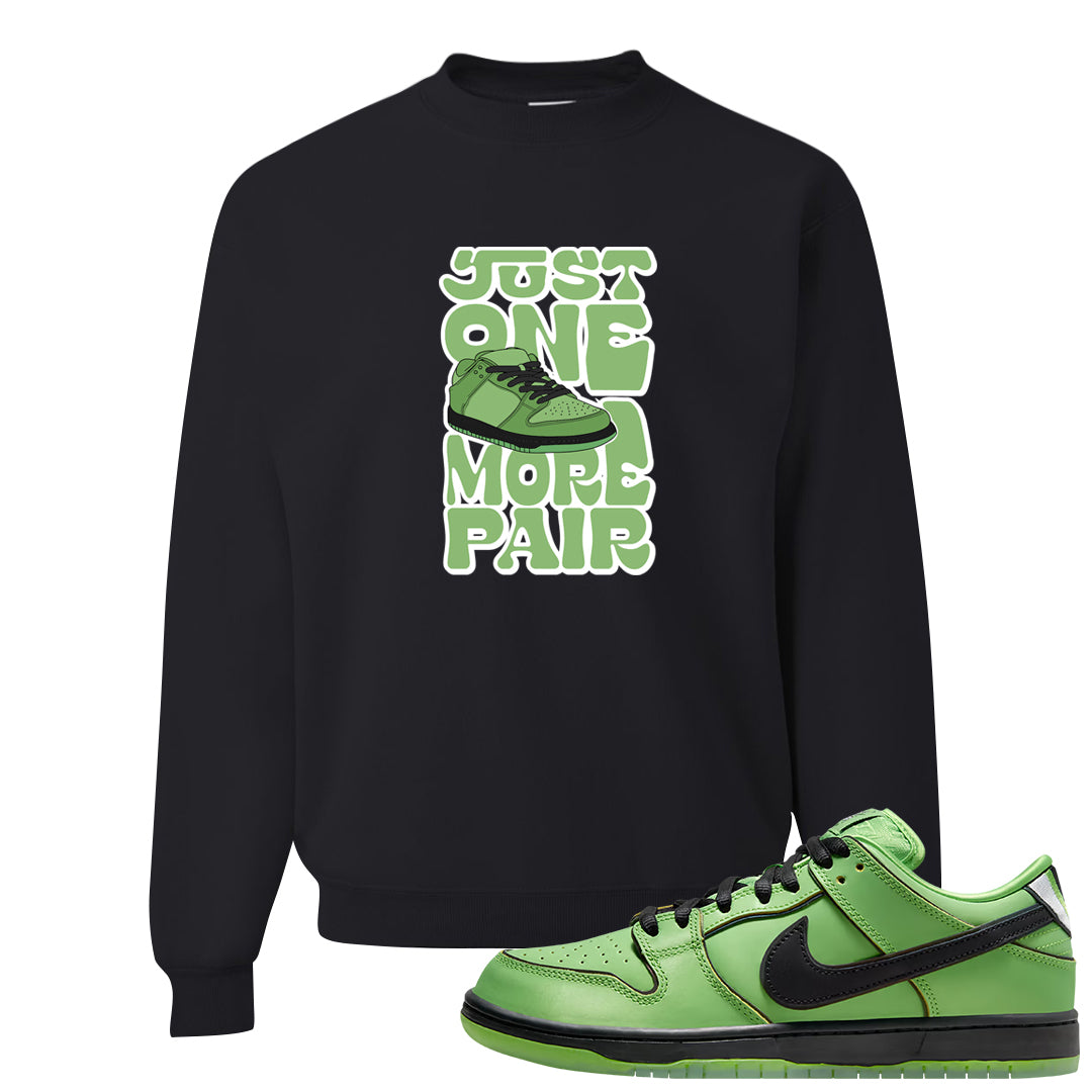 Clad Green Low Dunks Crewneck Sweatshirt | One More Pair Dunk, Black