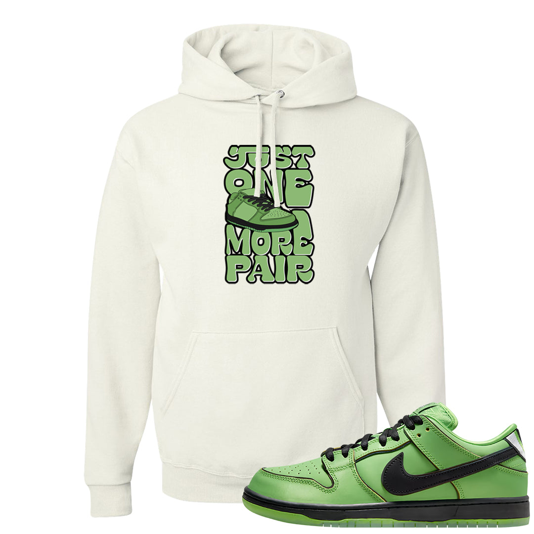 Clad Green Low Dunks Hoodie | One More Pair Dunk, White