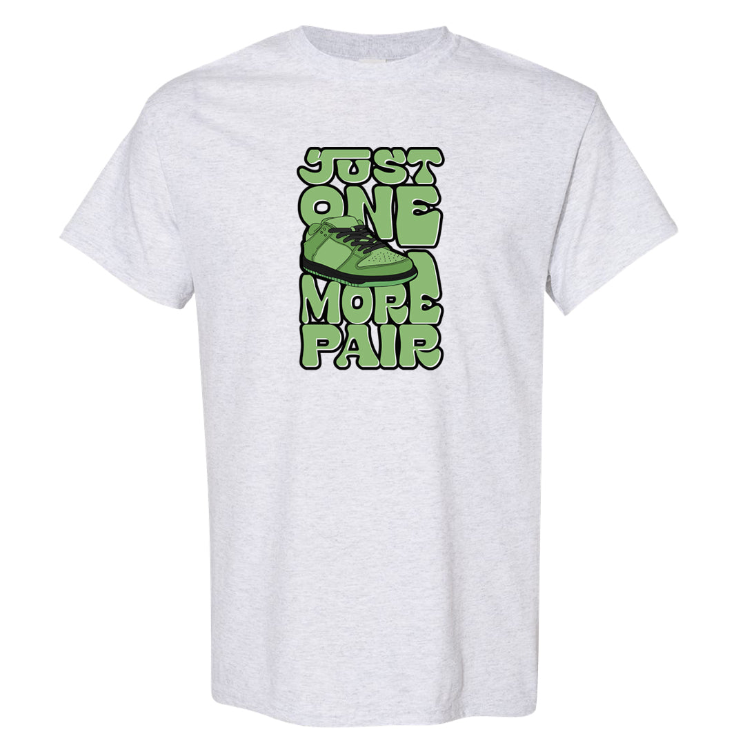 Clad Green Low Dunks T Shirt | One More Pair Dunk, Ash