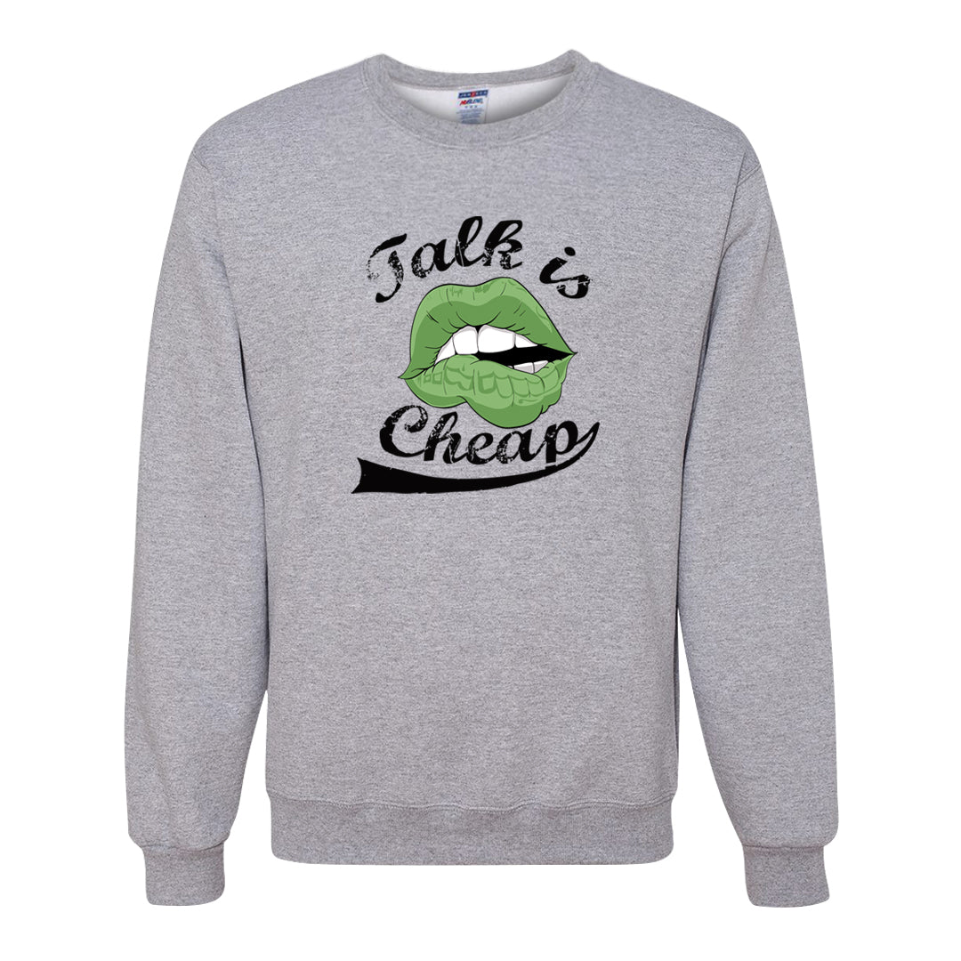 Clad Green Low Dunks Crewneck Sweatshirt | Talk Lips, Ash