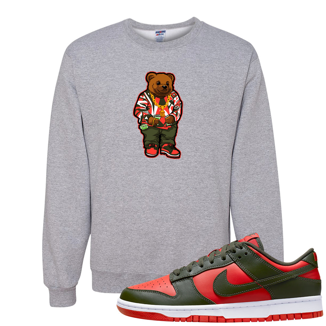 Cargo Khaki Low Dunks Crewneck Sweatshirt | Sweater Bear, Ash