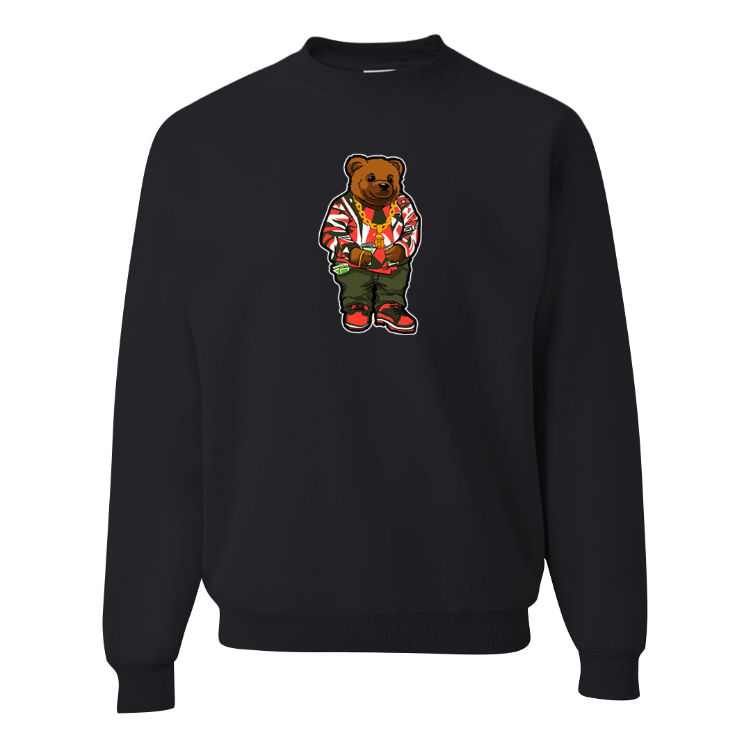 Cargo Khaki Low Dunks Crewneck Sweatshirt | Sweater Bear, Black