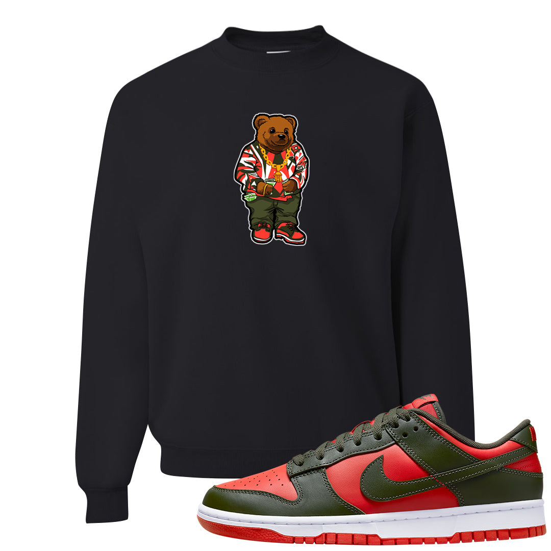 Cargo Khaki Low Dunks Crewneck Sweatshirt | Sweater Bear, Black