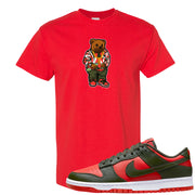 Cargo Khaki Low Dunks T Shirt | Sweater Bear, Red