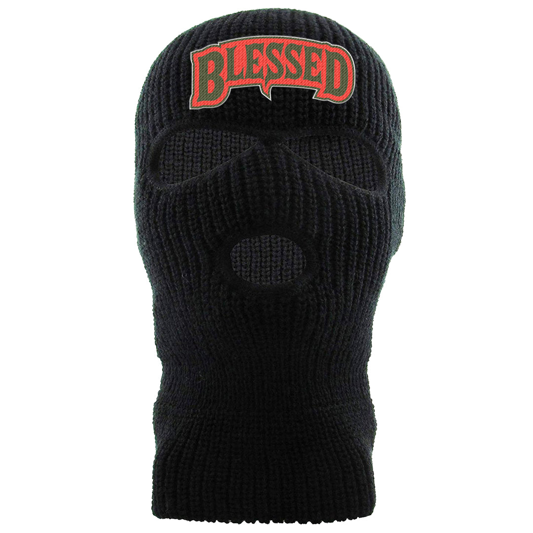 Cargo Khaki Low Dunks Ski Mask | Blessed Arch, Black