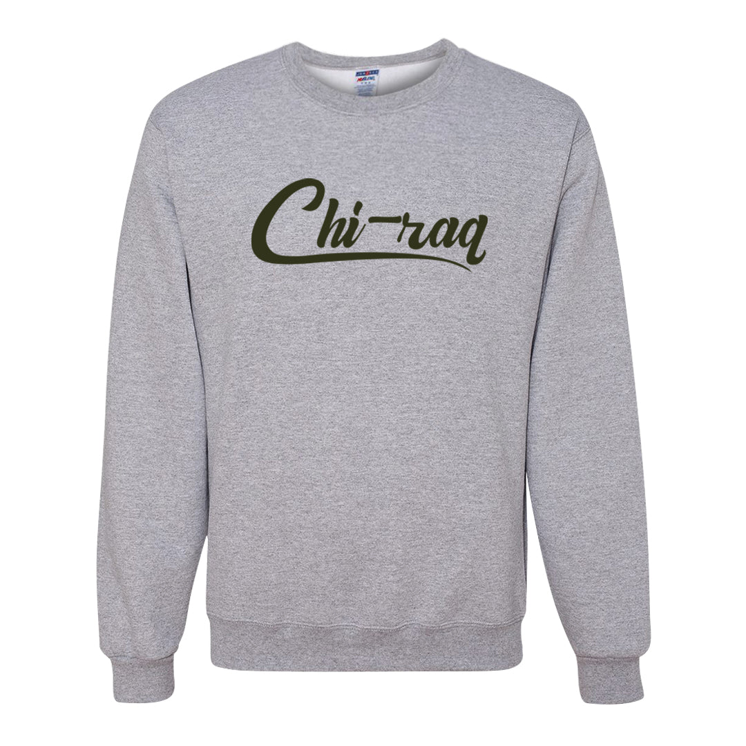 Cargo Khaki Low Dunks Crewneck Sweatshirt | Chiraq, Ash