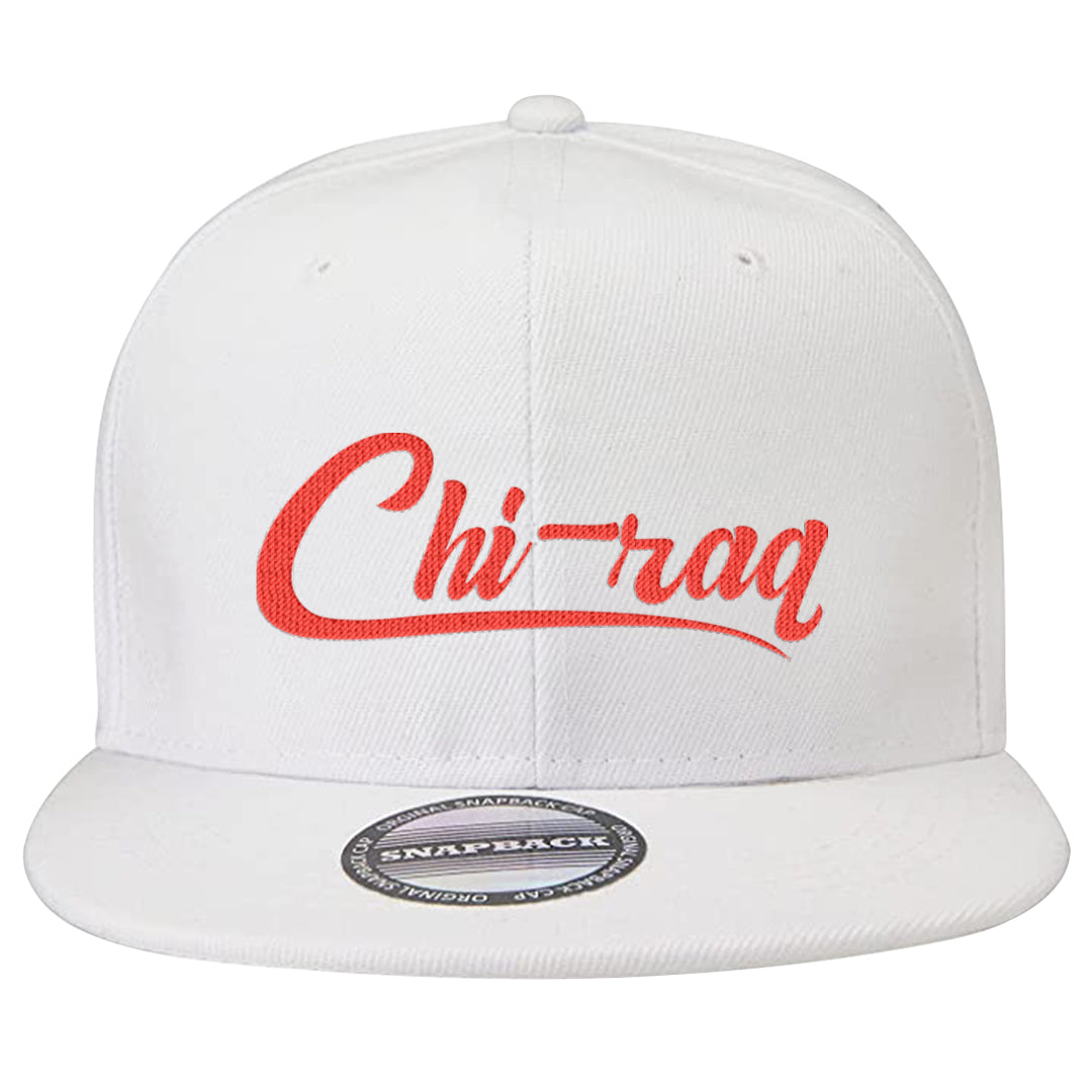 Cargo Khaki Low Dunks Snapback Hat | Chiraq, White