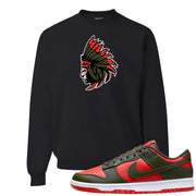 Cargo Khaki Low Dunks Crewneck Sweatshirt | Indian Chief, Black