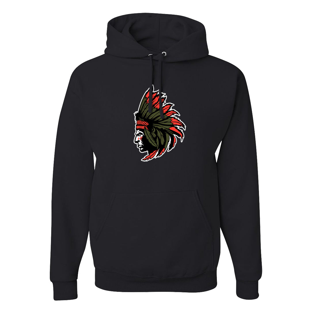 Cargo Khaki Low Dunks Hoodie | Indian Chief, Black