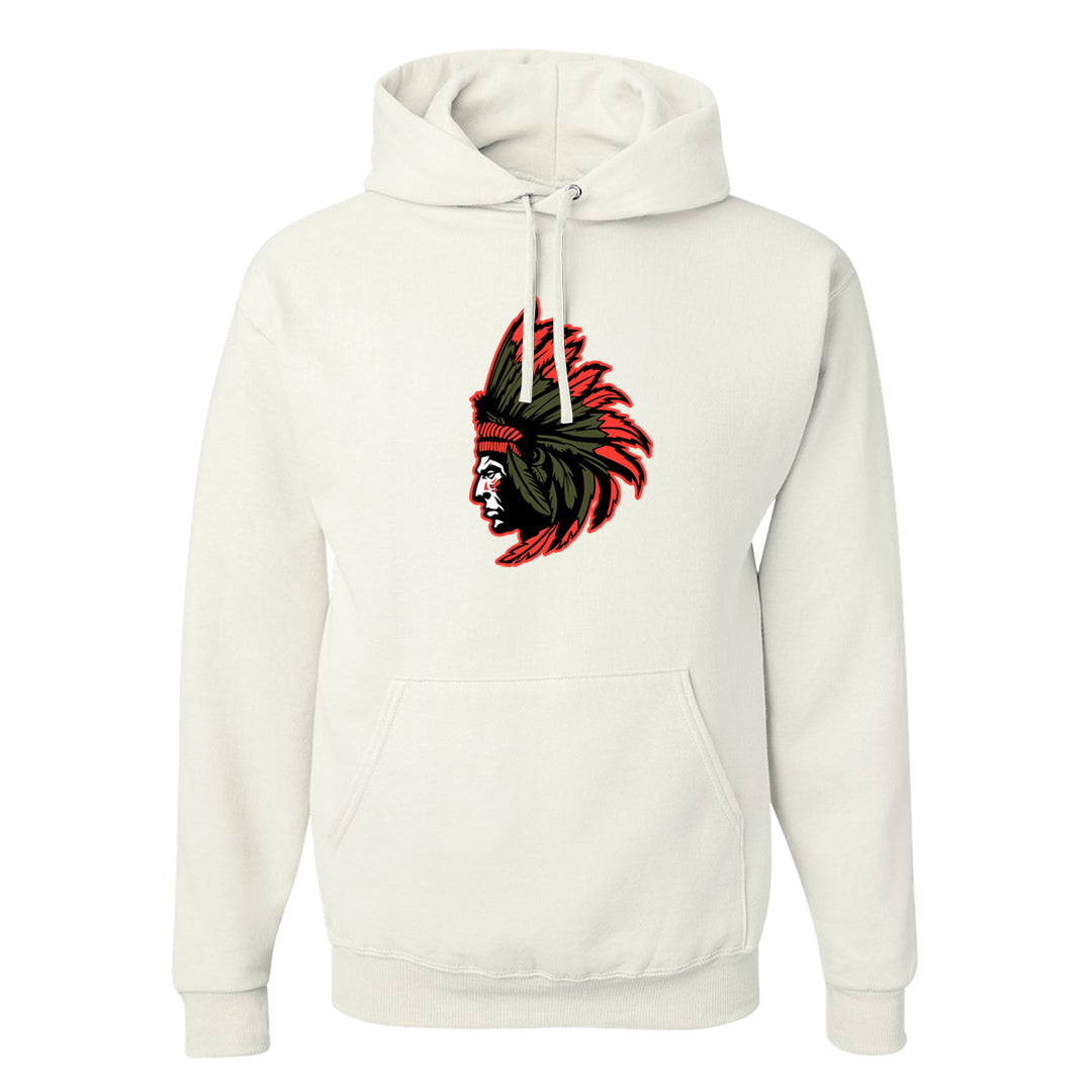 Cargo Khaki Low Dunks Hoodie | Indian Chief, White