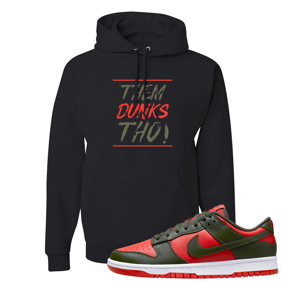 Cargo Khaki Low Dunks Hoodie | Them Dunks Tho, Black