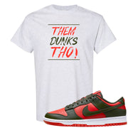 Cargo Khaki Low Dunks T Shirt | Them Dunks Tho, Ash