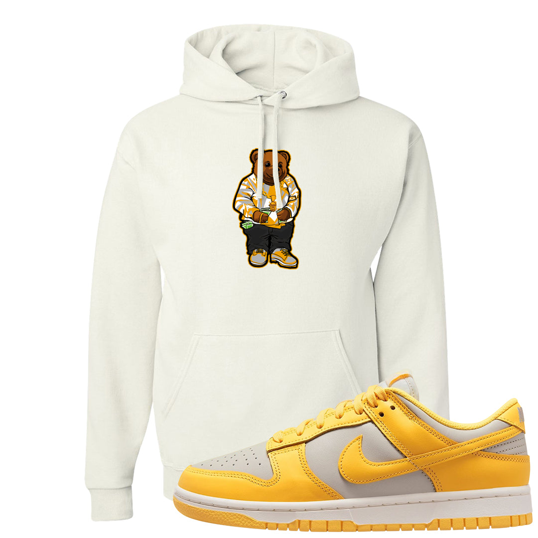 Citron Pulse Low Dunks Hoodie | Sweater Bear, White