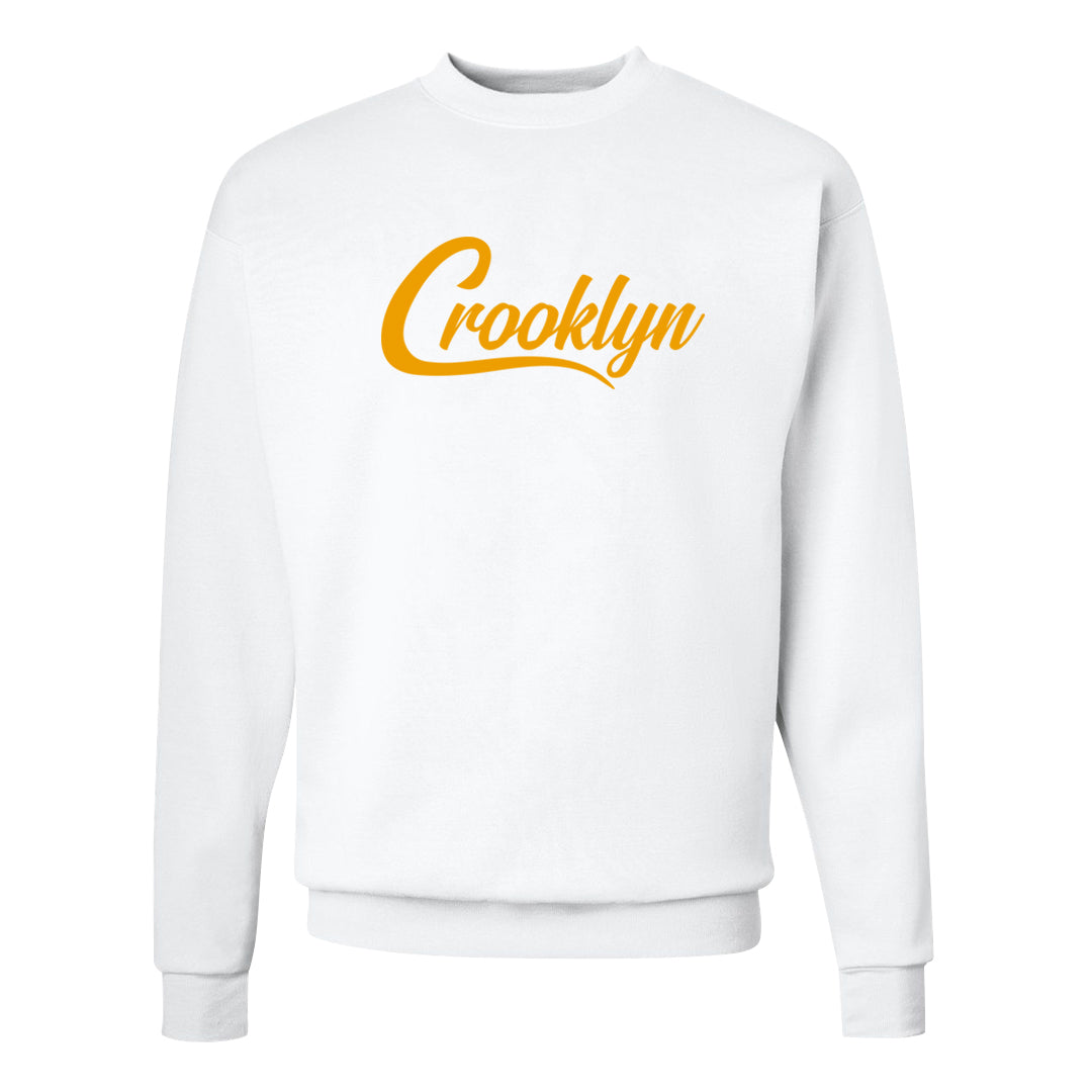Citron Pulse Low Dunks Crewneck Sweatshirt | Crooklyn, White