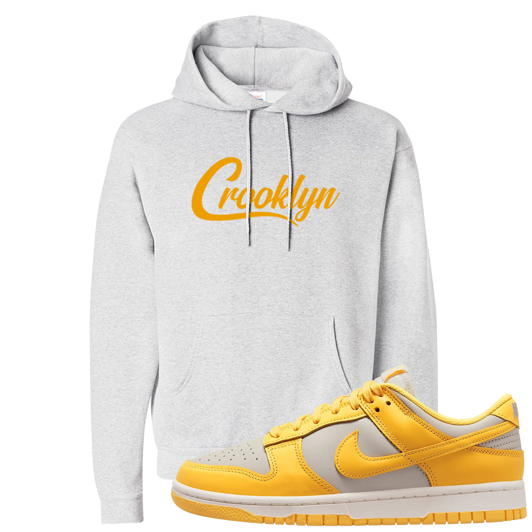 Citron Pulse Low Dunks Hoodie | Crooklyn, Ash