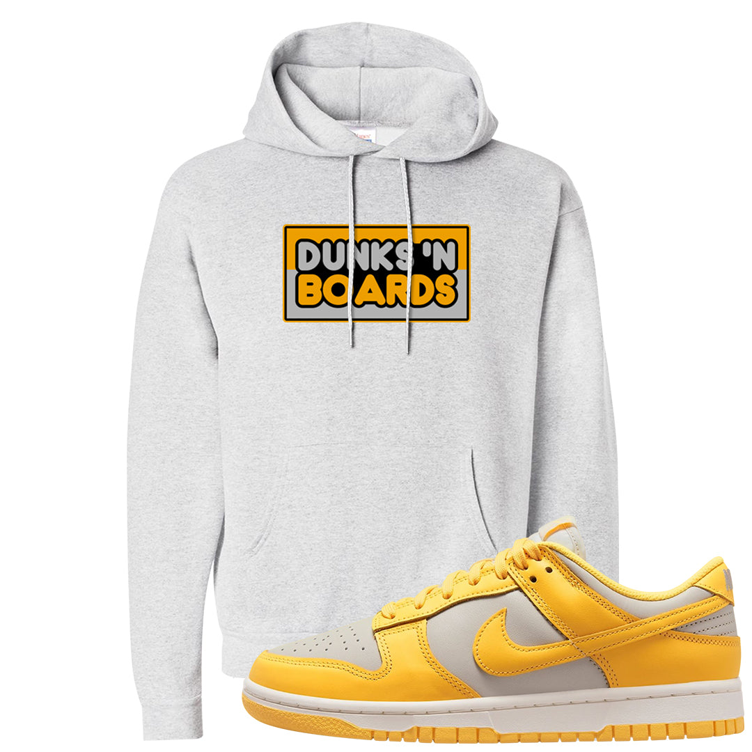 Citron Pulse Low Dunks Hoodie | Dunks N Boards, Ash