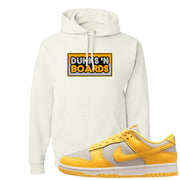 Citron Pulse Low Dunks Hoodie | Dunks N Boards, White