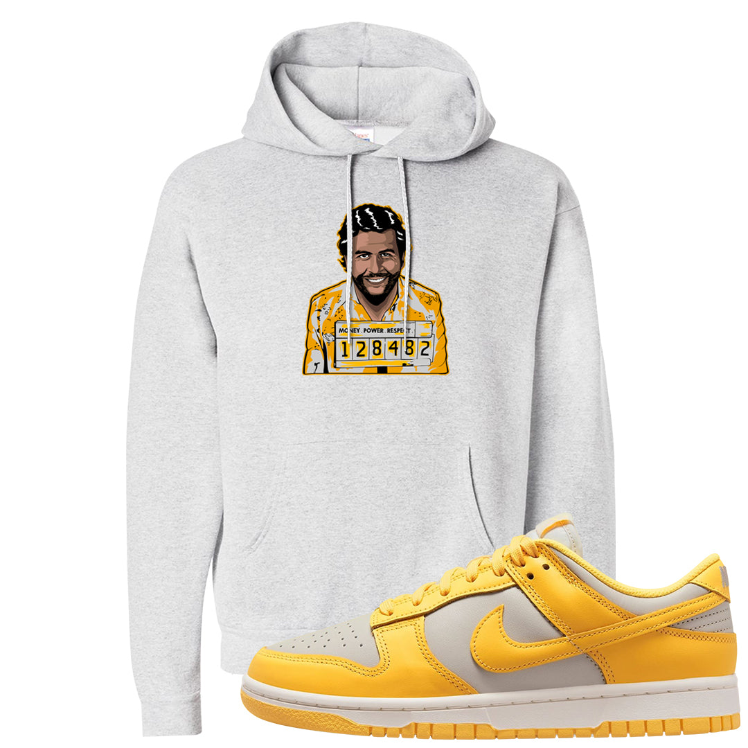 Citron Pulse Low Dunks Hoodie | Escobar Illustration, Ash