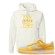 Citron Pulse Low Dunks Hoodie | Them Dunks Tho, White