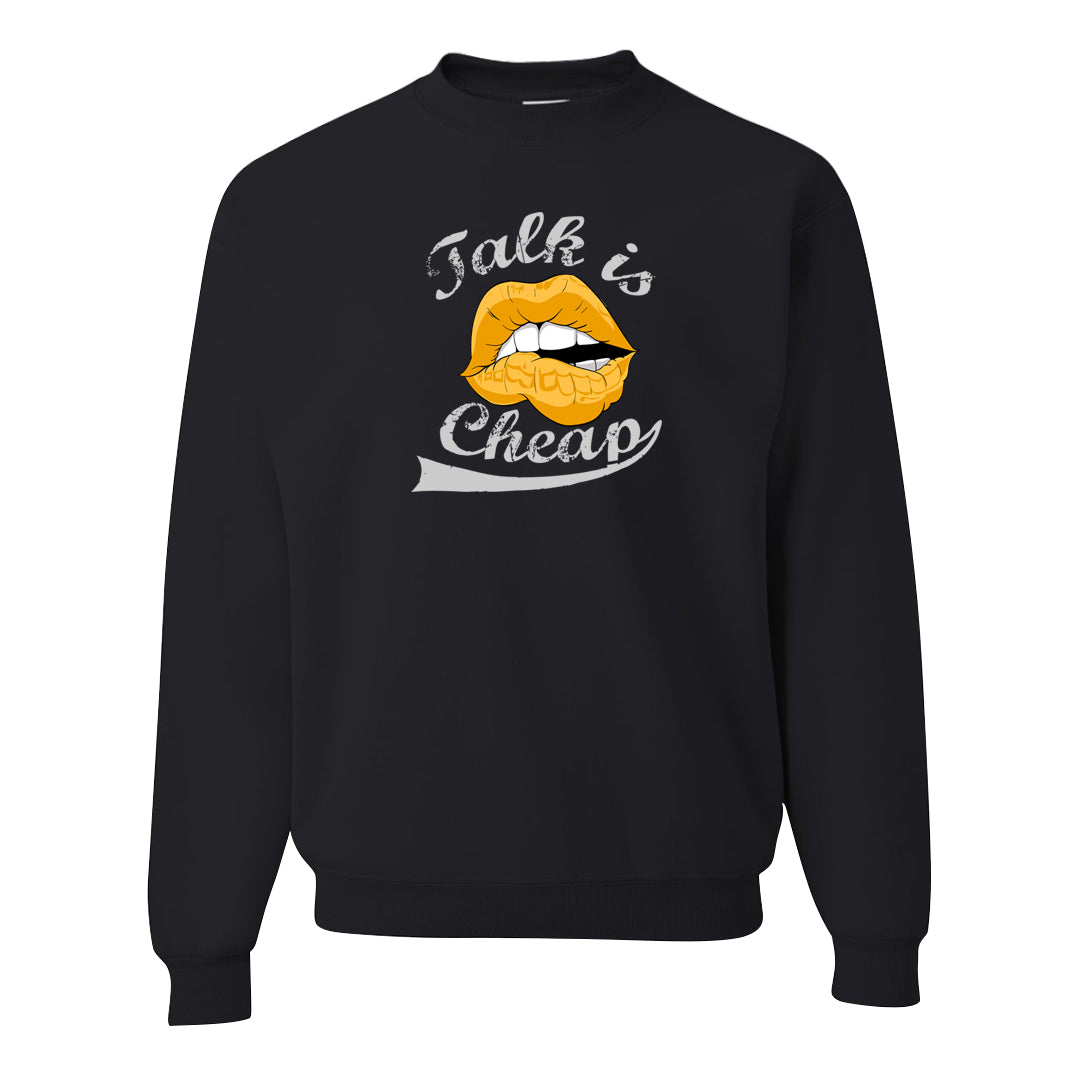 Citron Pulse Low Dunks Crewneck Sweatshirt | Talk Lips, Black