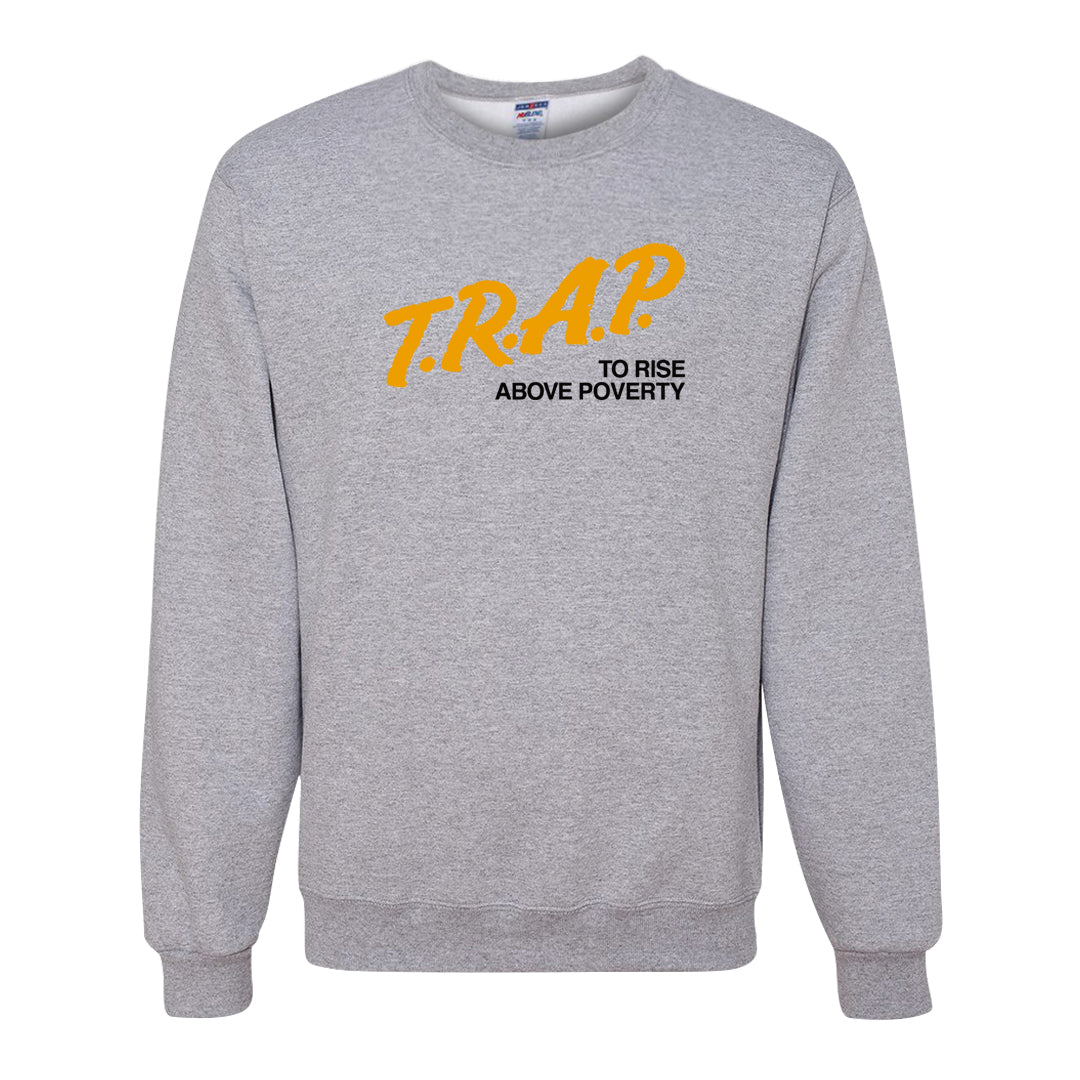 Citron Pulse Low Dunks Crewneck Sweatshirt | Trap To Rise Above Poverty, Ash
