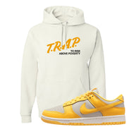 Citron Pulse Low Dunks Hoodie | Trap To Rise Above Poverty, White