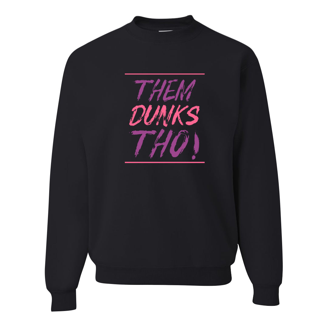 Graffiti Low Dunks Crewneck Sweatshirt | Them Dunks Tho, Black