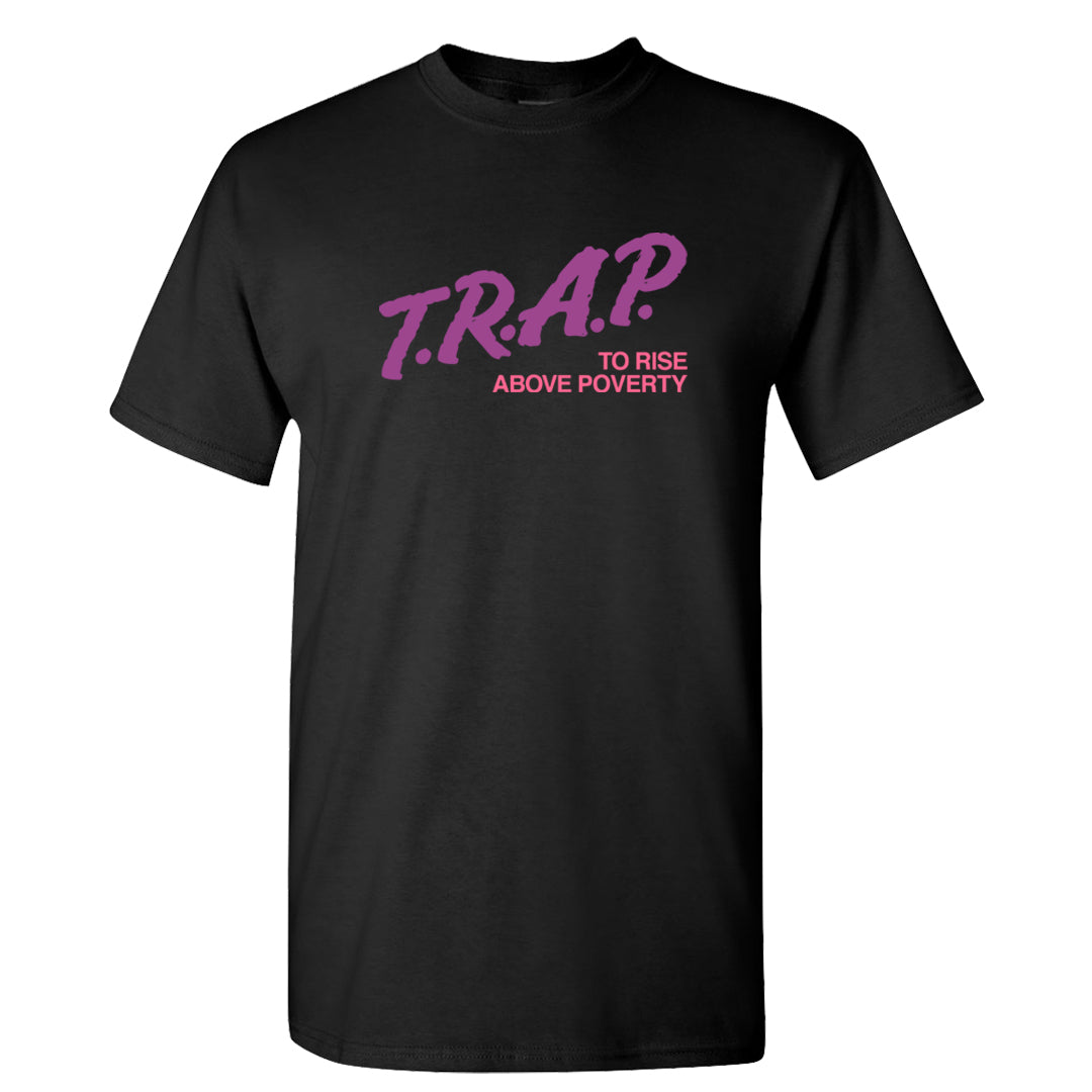 Graffiti Low Dunks T Shirt | Trap To Rise Above Poverty, Black