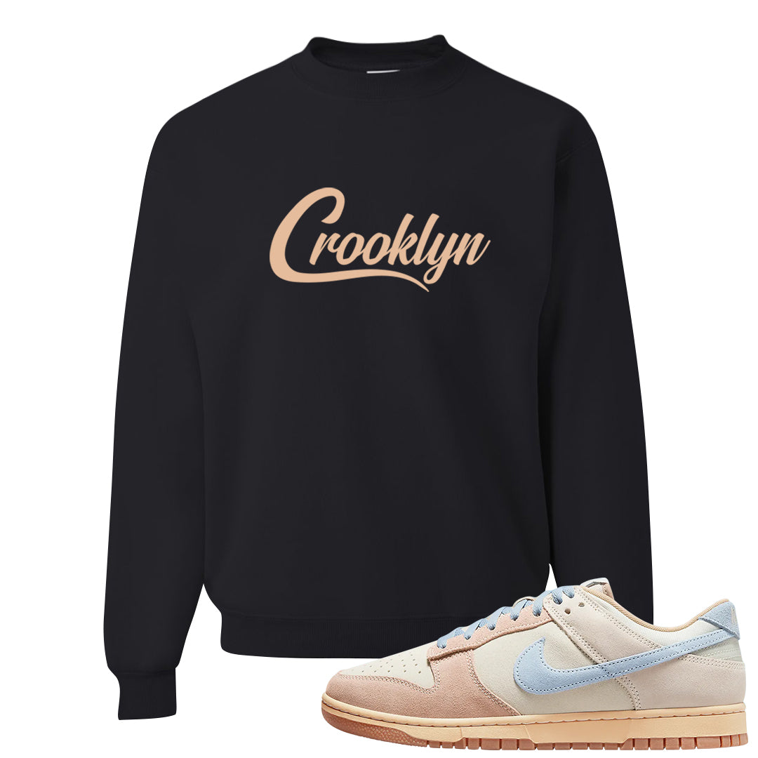 Light Armory Blue Low Dunks Crewneck Sweatshirt | Crooklyn, Black