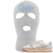 Light Armory Blue Low Dunks Ski Mask | Crooklyn, White