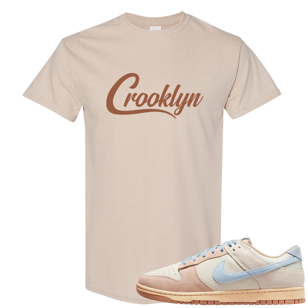 Light Armory Blue Low Dunks T Shirt | Crooklyn, Sand