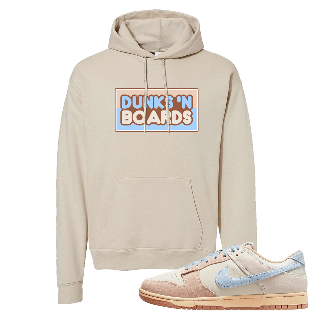 Light Armory Blue Low Dunks Hoodie | Dunks N Boards, Sand