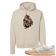 Light Armory Blue Low Dunks Hoodie | Indian Chief, Sand