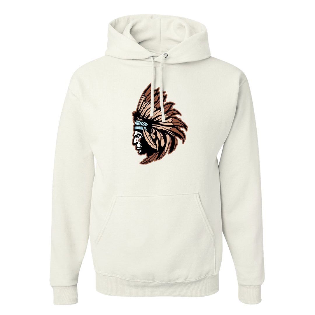 Light Armory Blue Low Dunks Hoodie | Indian Chief, White