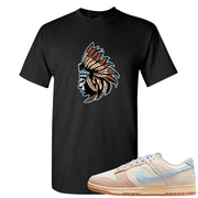 Light Armory Blue Low Dunks T Shirt | Indian Chief, Black