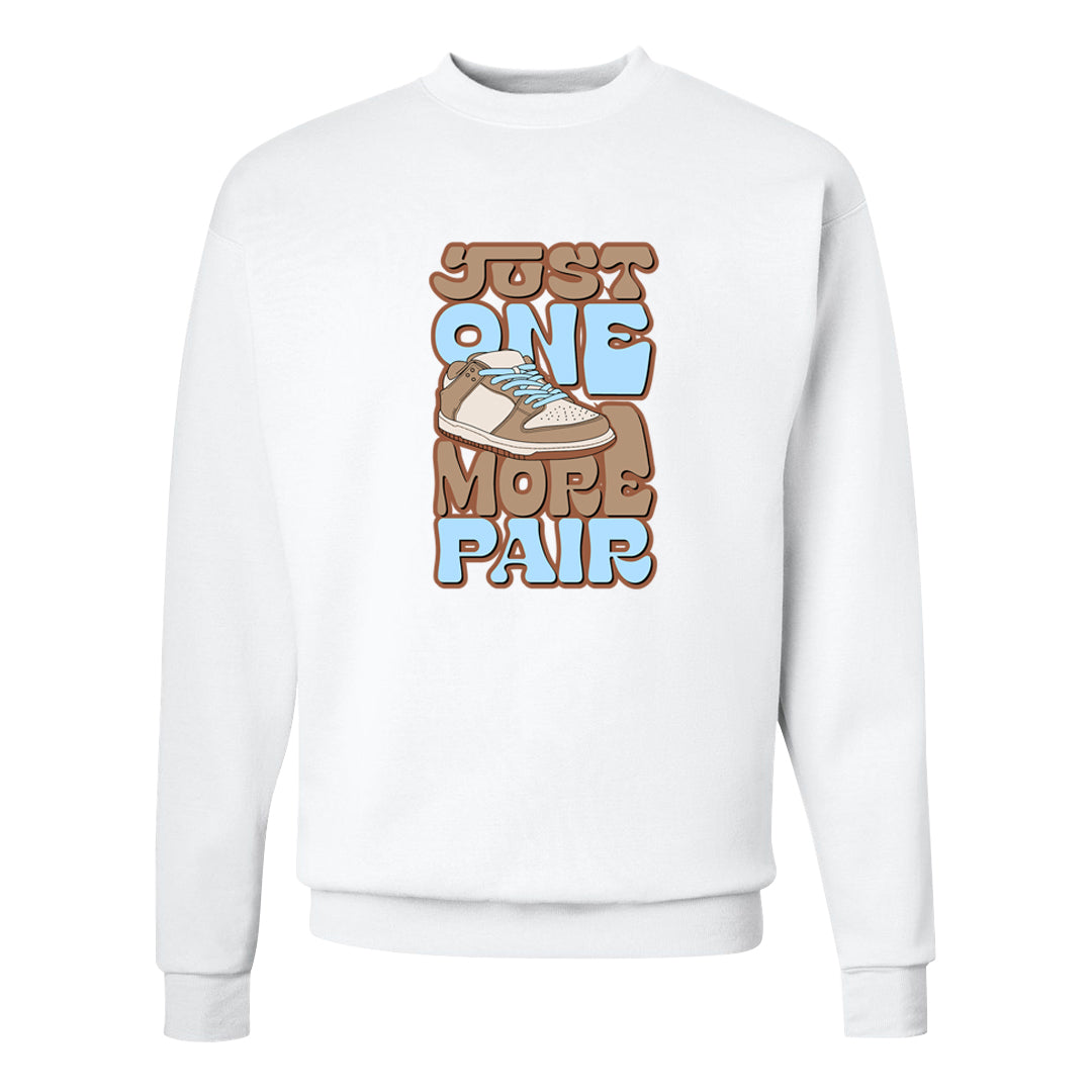 Light Armory Blue Low Dunks Crewneck Sweatshirt | One More Pair Dunk, White