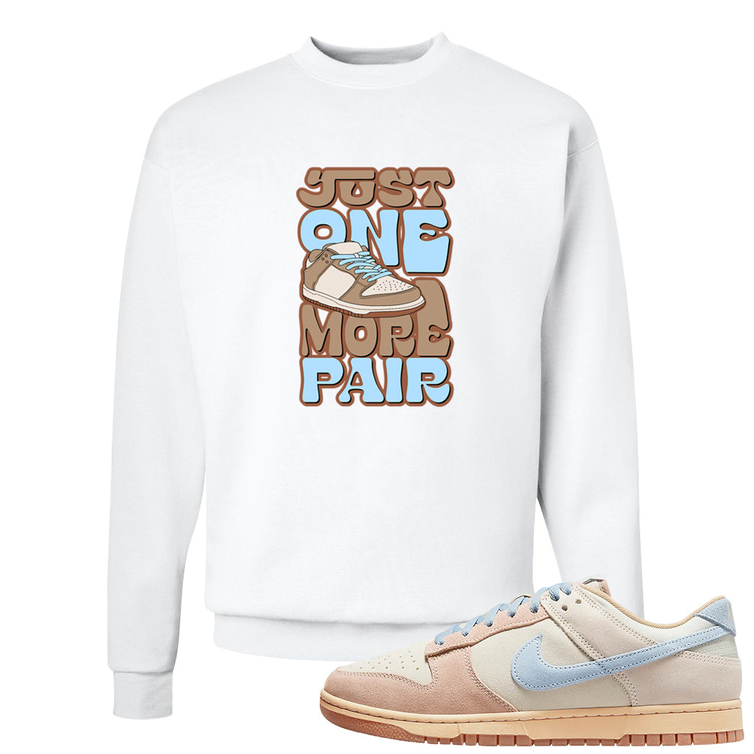 Light Armory Blue Low Dunks Crewneck Sweatshirt | One More Pair Dunk, White