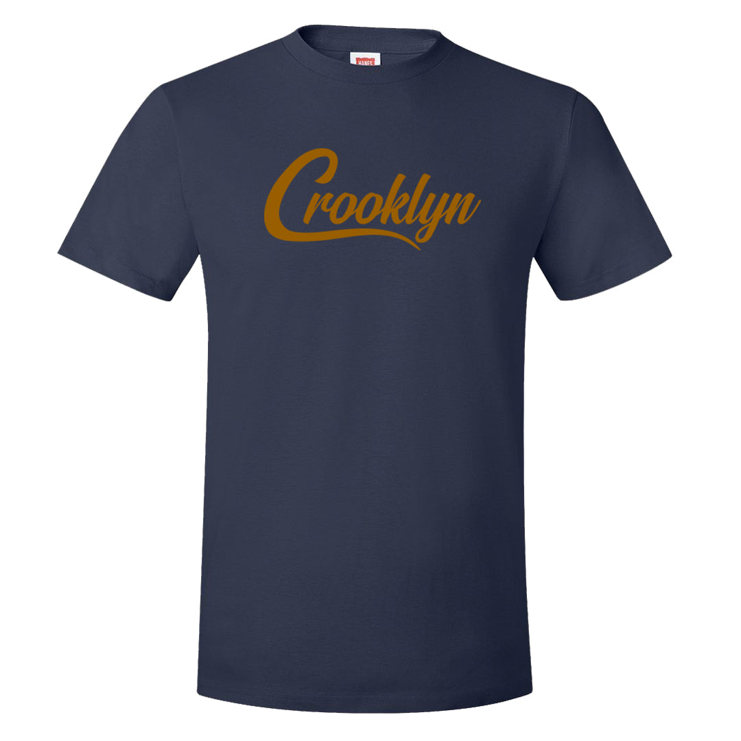 Midnight Navy Ochre Low Dunks T Shirt | Crooklyn, Navy