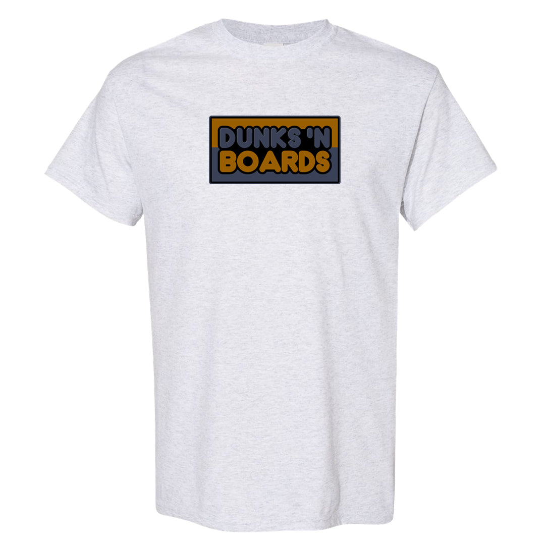 Midnight Navy Ochre Low Dunks T Shirt | Dunks N Boards, Ash