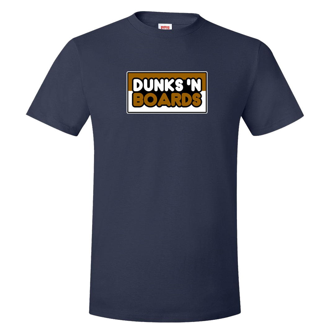Midnight Navy Ochre Low Dunks T Shirt | Dunks N Boards, Navy